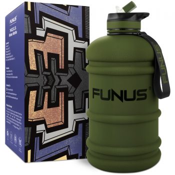 FUNUS Big Water Bottle BPA Free Half Gallon Water Bottle Jug